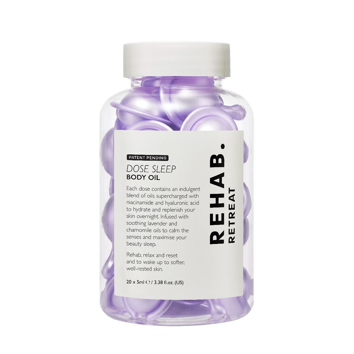 REHAB. Retreat Dose Sleep Body Oil, 5ml