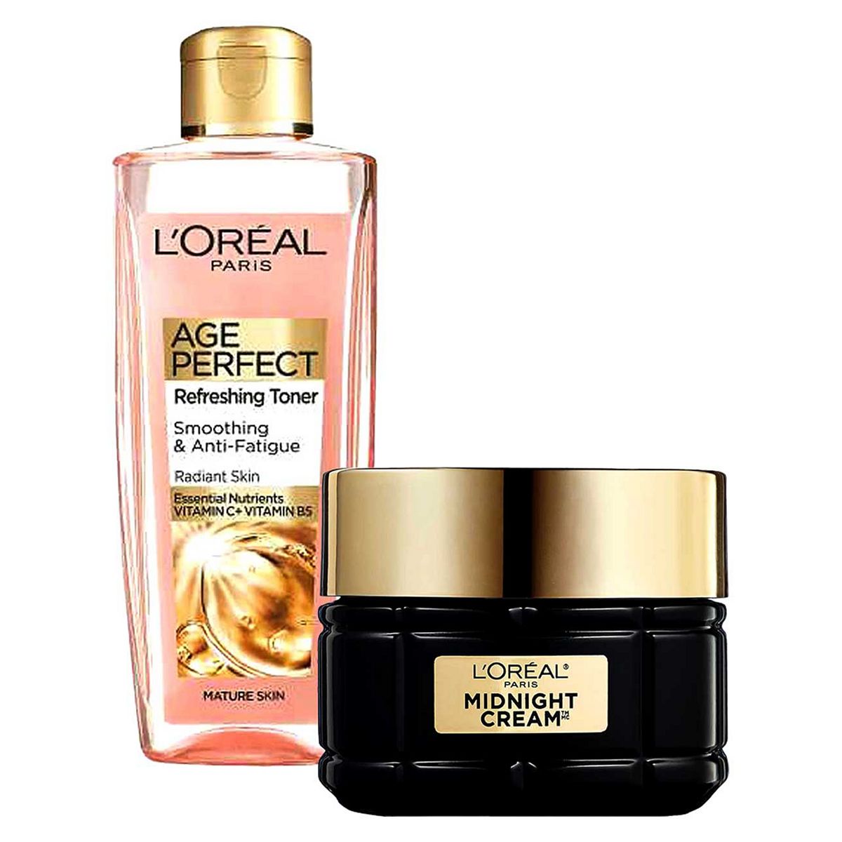 L'Oreal Paris Age Perfect Midnight Cream + Toner Bundle