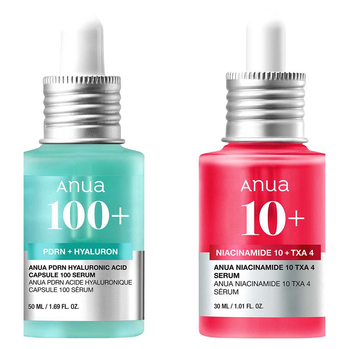 Anua Txa + Niacinamide And Pdrn Hyaluronic Acid Serum Bundle