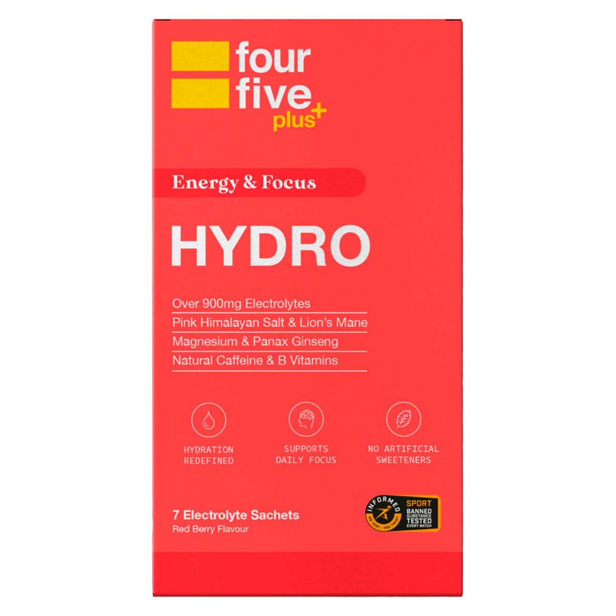 Fourfive Energy & Focus Hydration Power 7 Sachets, 25G