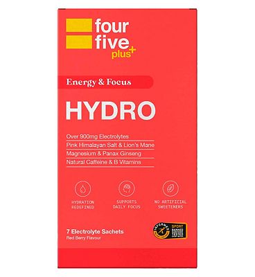 Click to view product details and reviews for Fourfive Energy Focus Hydration Power 7 Sachets.