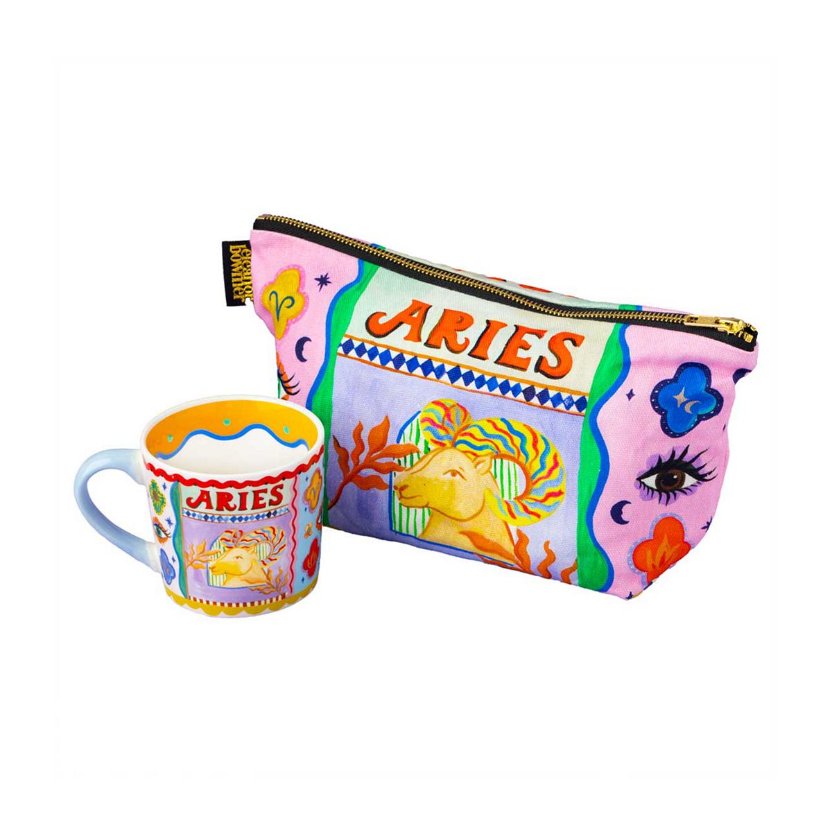 Eleanor Bowmer Aries Zodiac Mug & Zip Bag Set