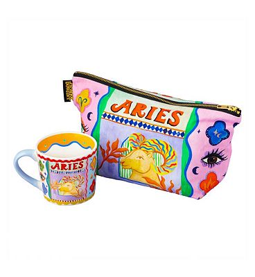 Eleanor Bowmer Aries Zodiac Mug & Zip Bag Set