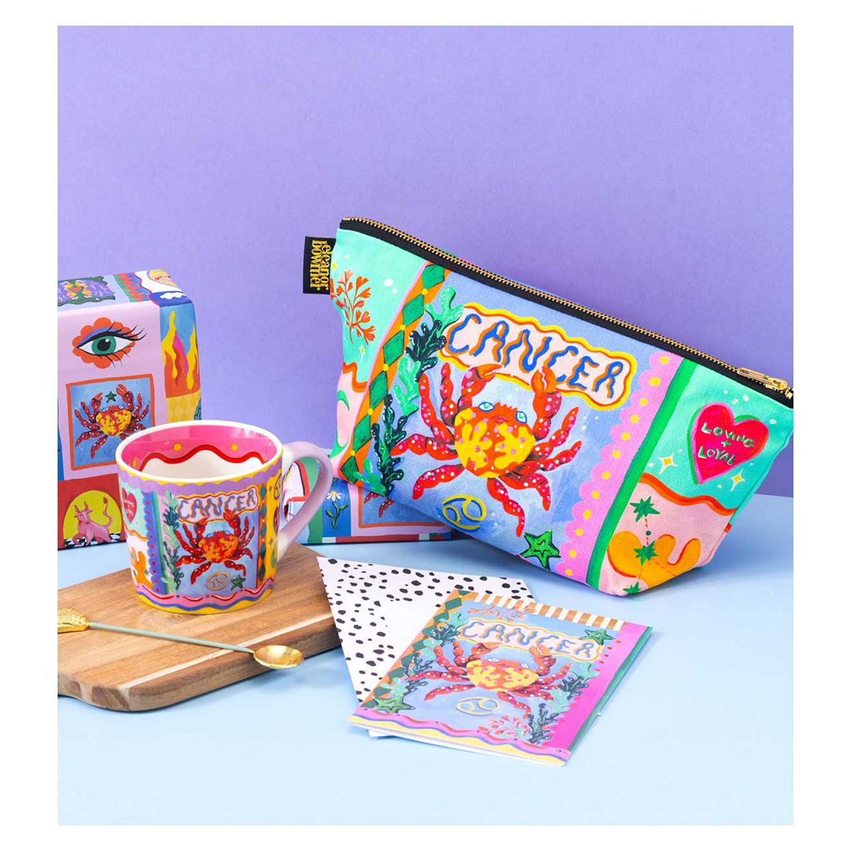 Eleanor Bowmer Cancer Zodiac Mug And Zip Bag Set