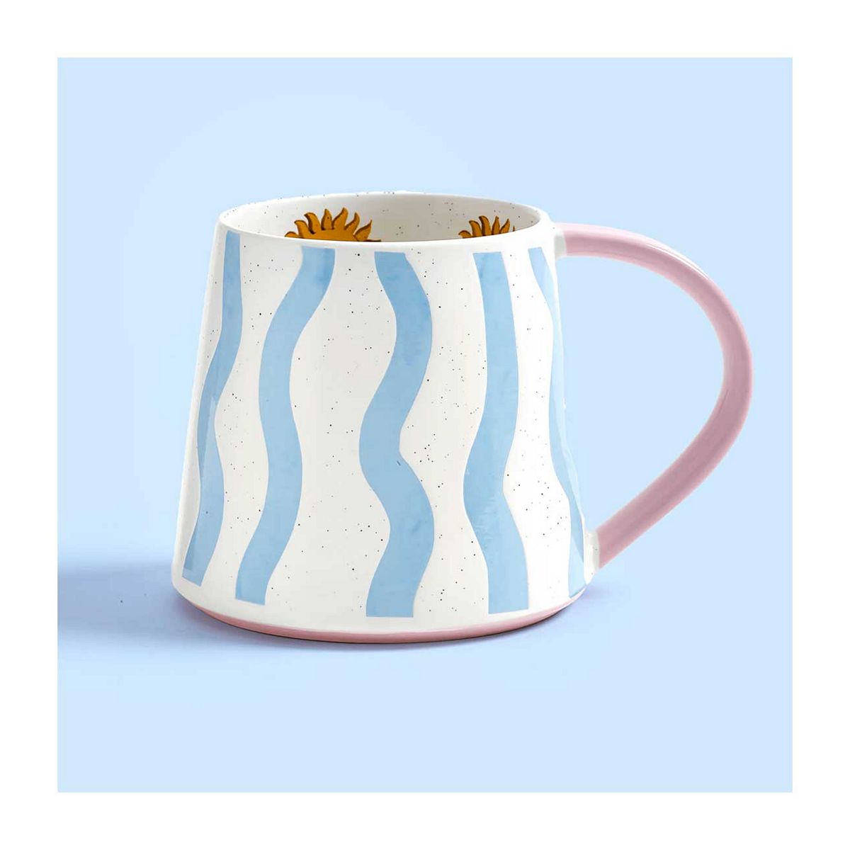 Eleanor Bowmer Electric Coast Blue Wave Mug - Set Of 4