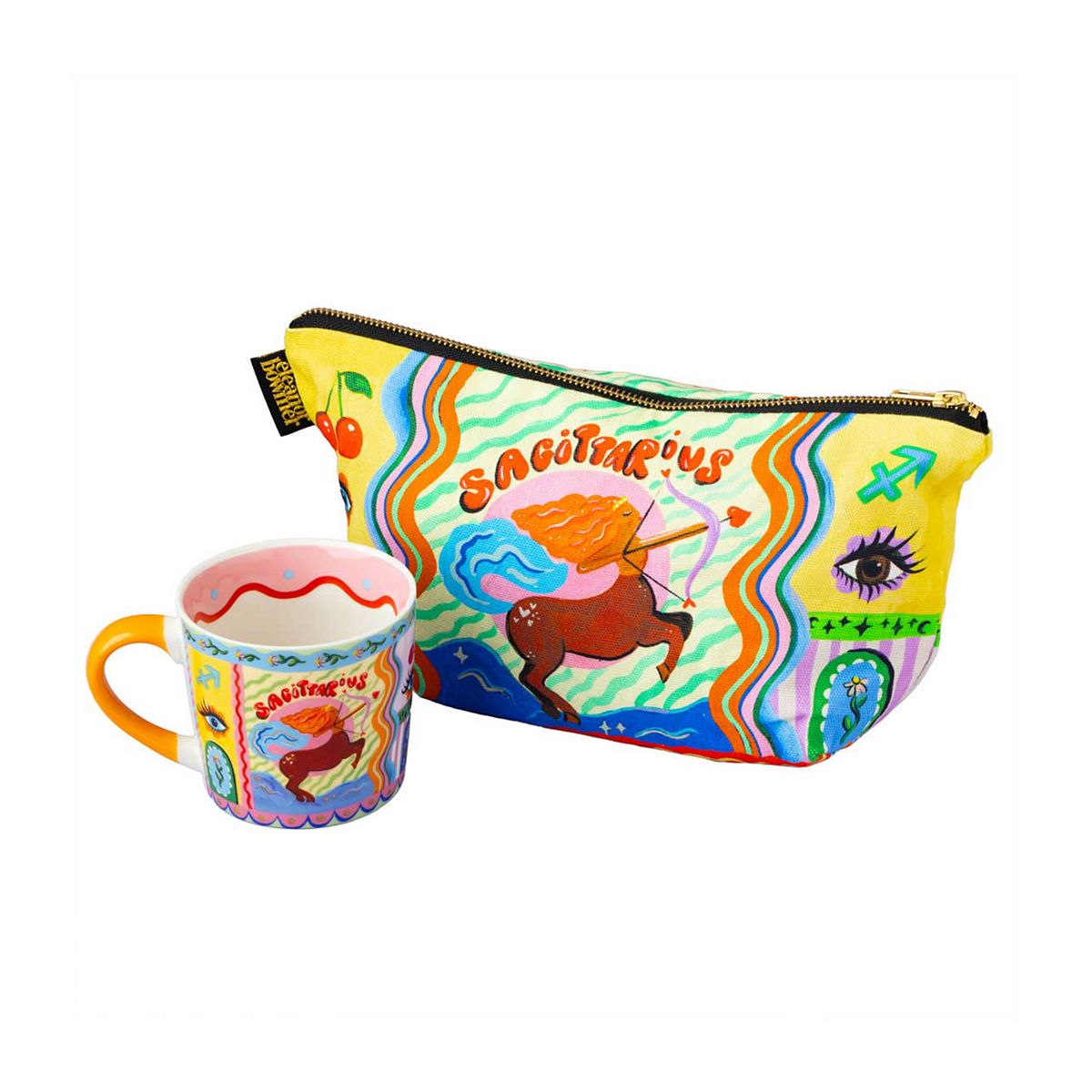 Eleanor Bowmer Sagittarius Zodiac Mug & Zip Bag Set