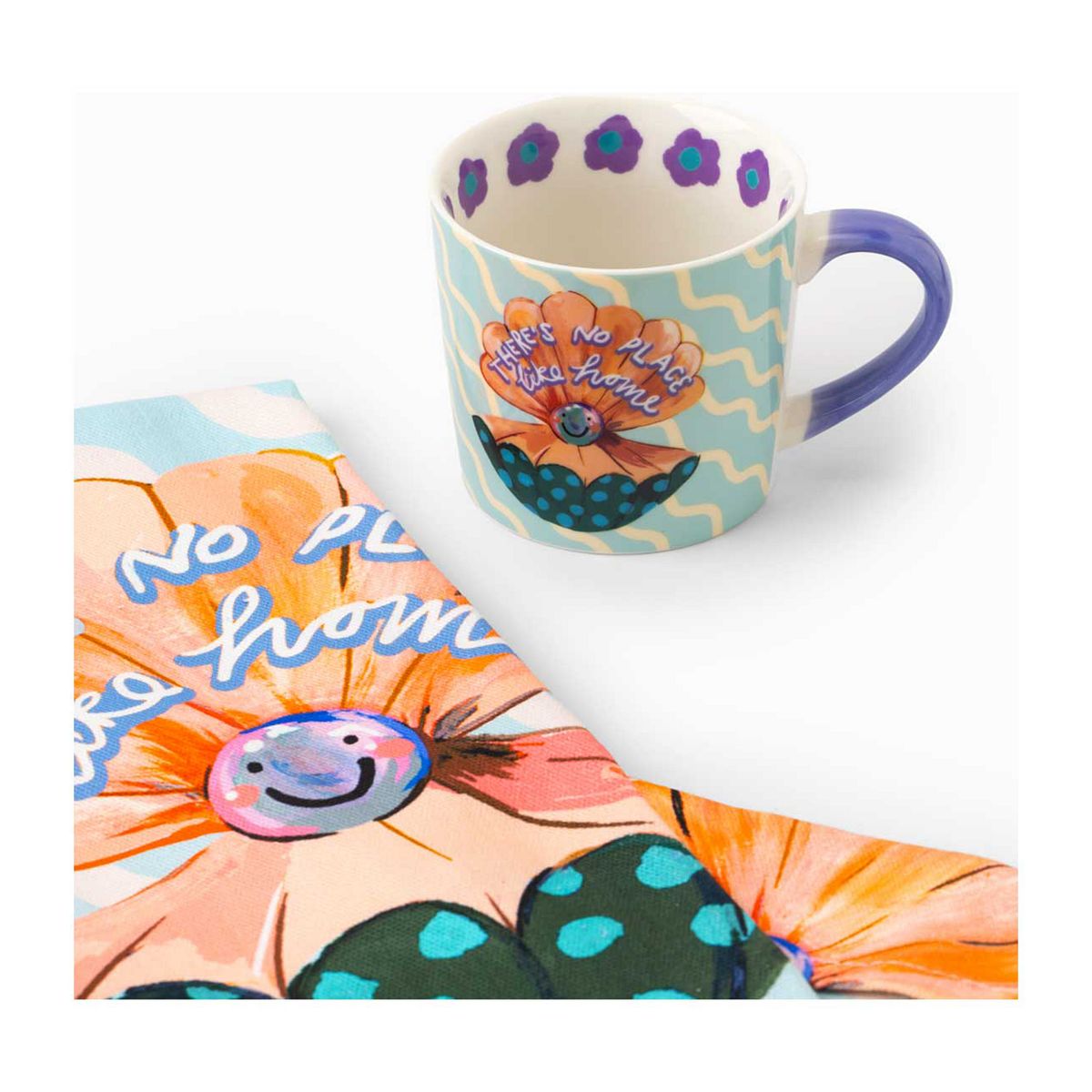 Eleanor Bowmer There's No Place Like Home Mug & Tea Towel Set