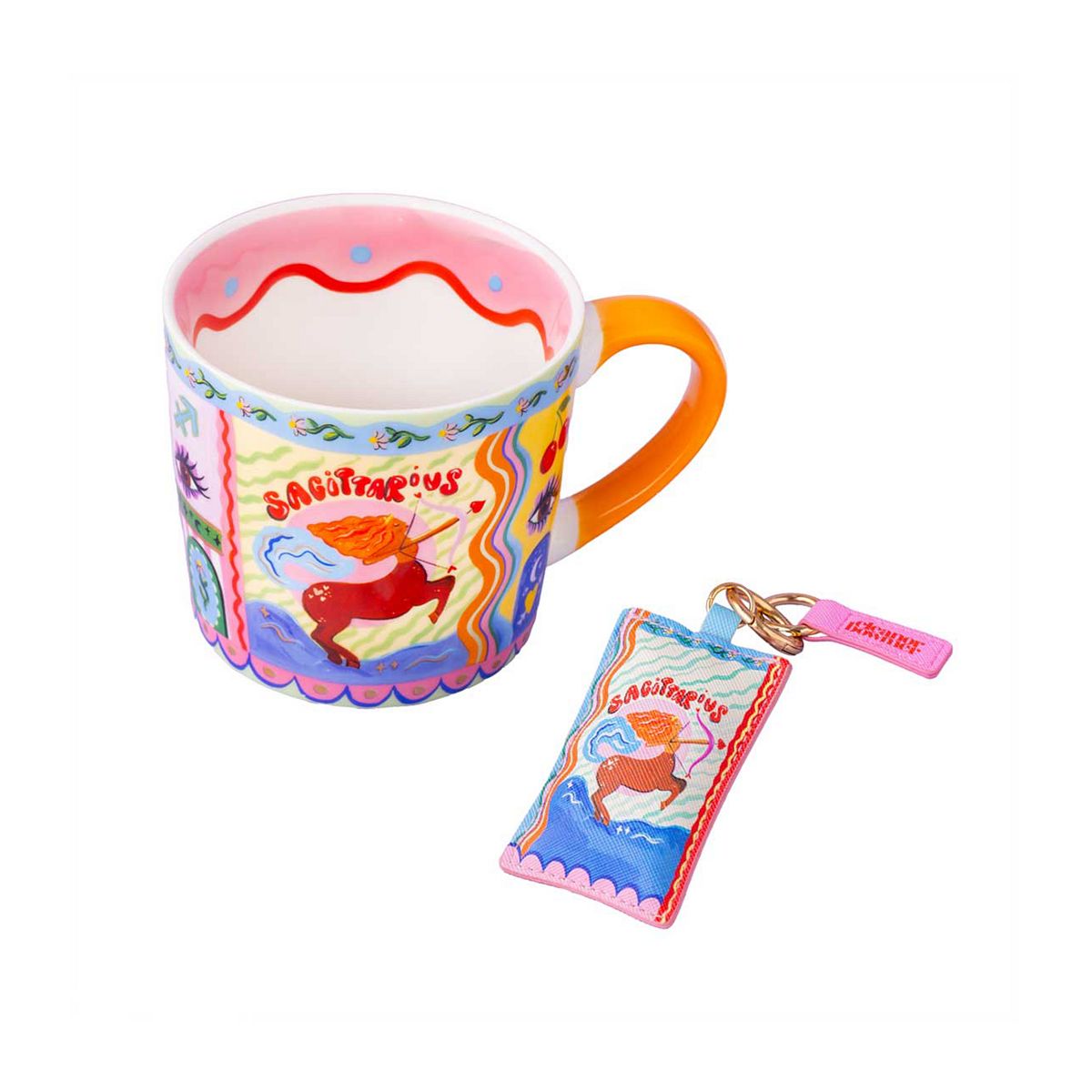 Eleanor Bowmer Sagittarius Zodiac Mug & Keyring Set