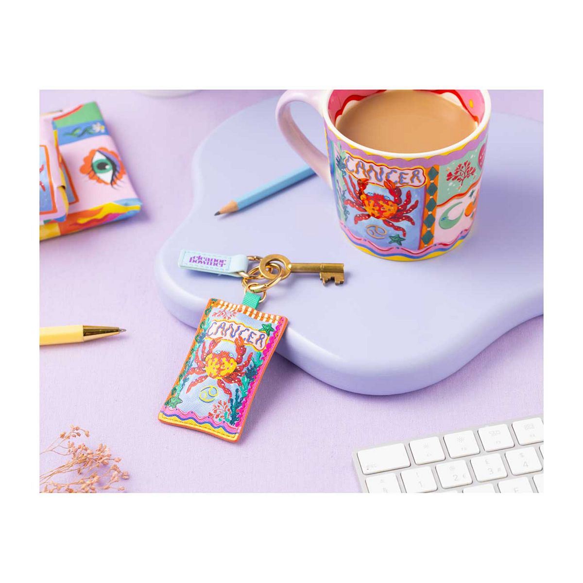 Eleanor Bowmer Cancer Zodiac Mug & Keyring Set