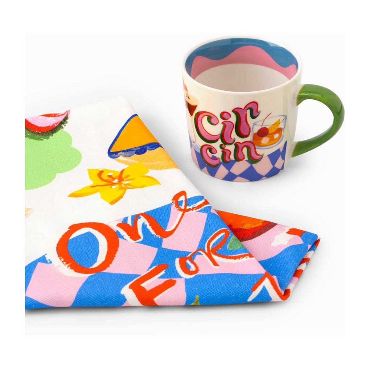Eleanor Bowmer Cin Mug & Tea Towel Set