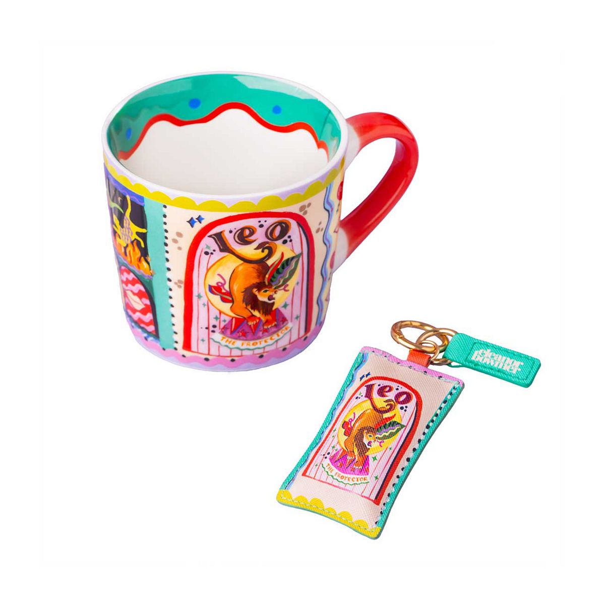 Eleanor Bowmer Leo Zodiac Mug & Keyring Set