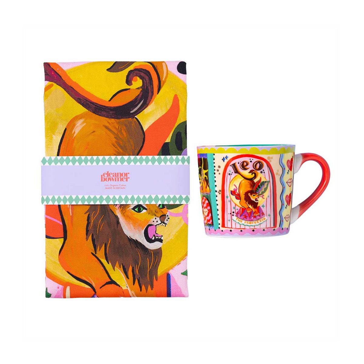 Eleanor Bowmer Leo Zodiac Mug & Tea Towel Set