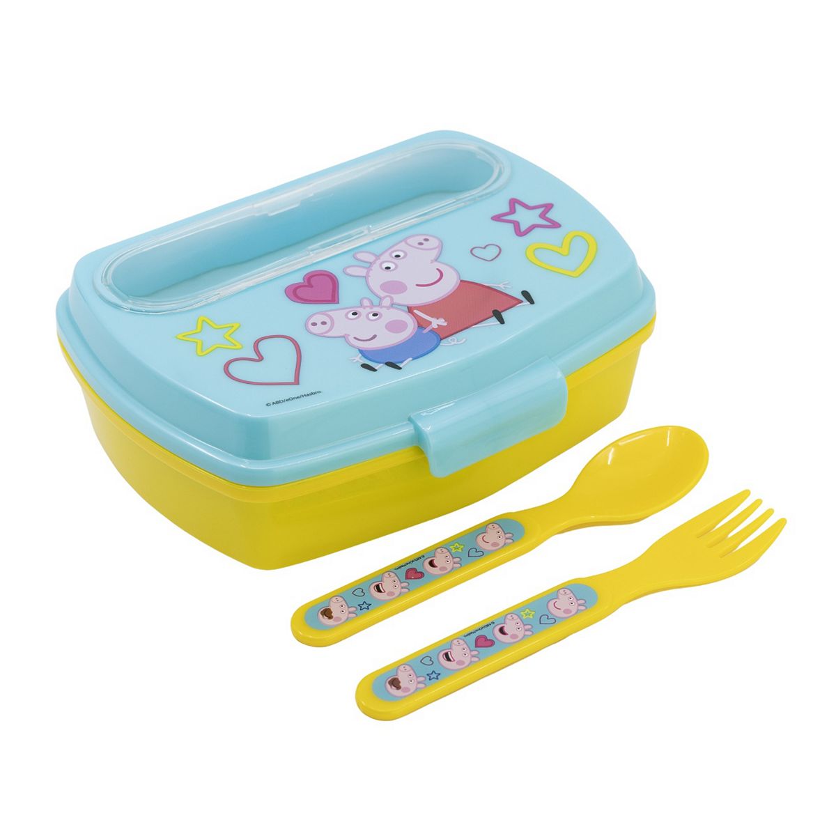 Peppa Pig Funny Sandwich Box With Cutlery