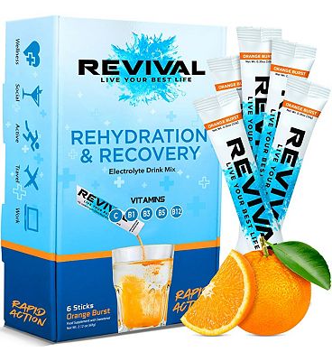 Click to view product details and reviews for Revival 6 X 10g Sachets Orange Burst Electrolyte Powders.