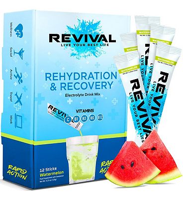 Click to view product details and reviews for Revival 12 X 10g Sachets Watermelon Electrolyte Powders.