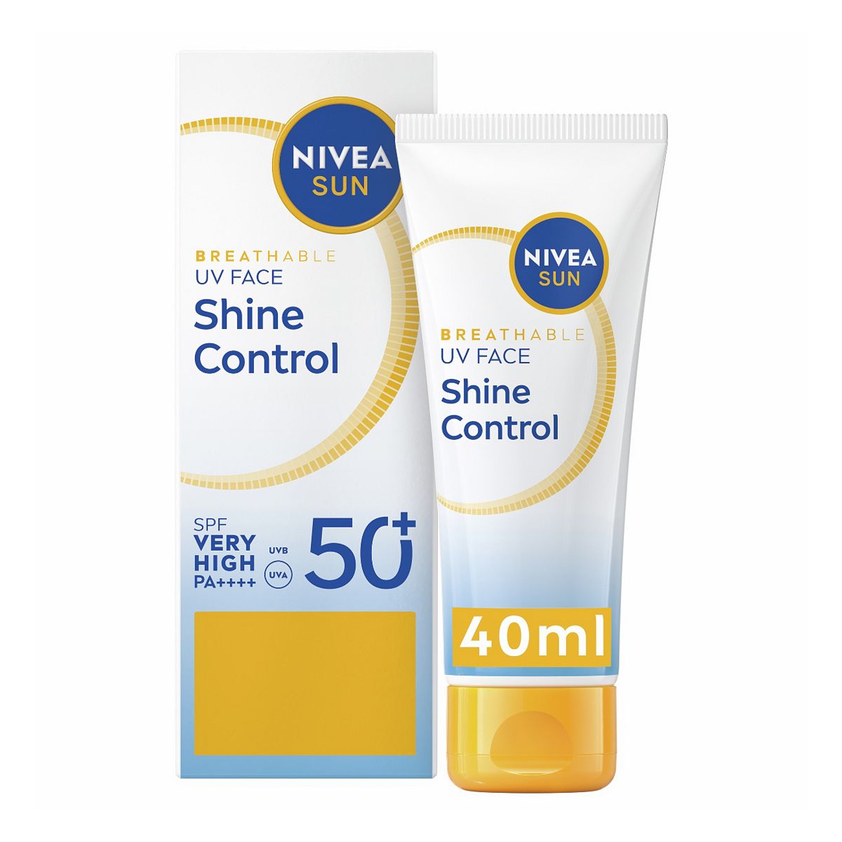 Nivea Sun Uv Shine Control Face Cream Spf50 40Ml