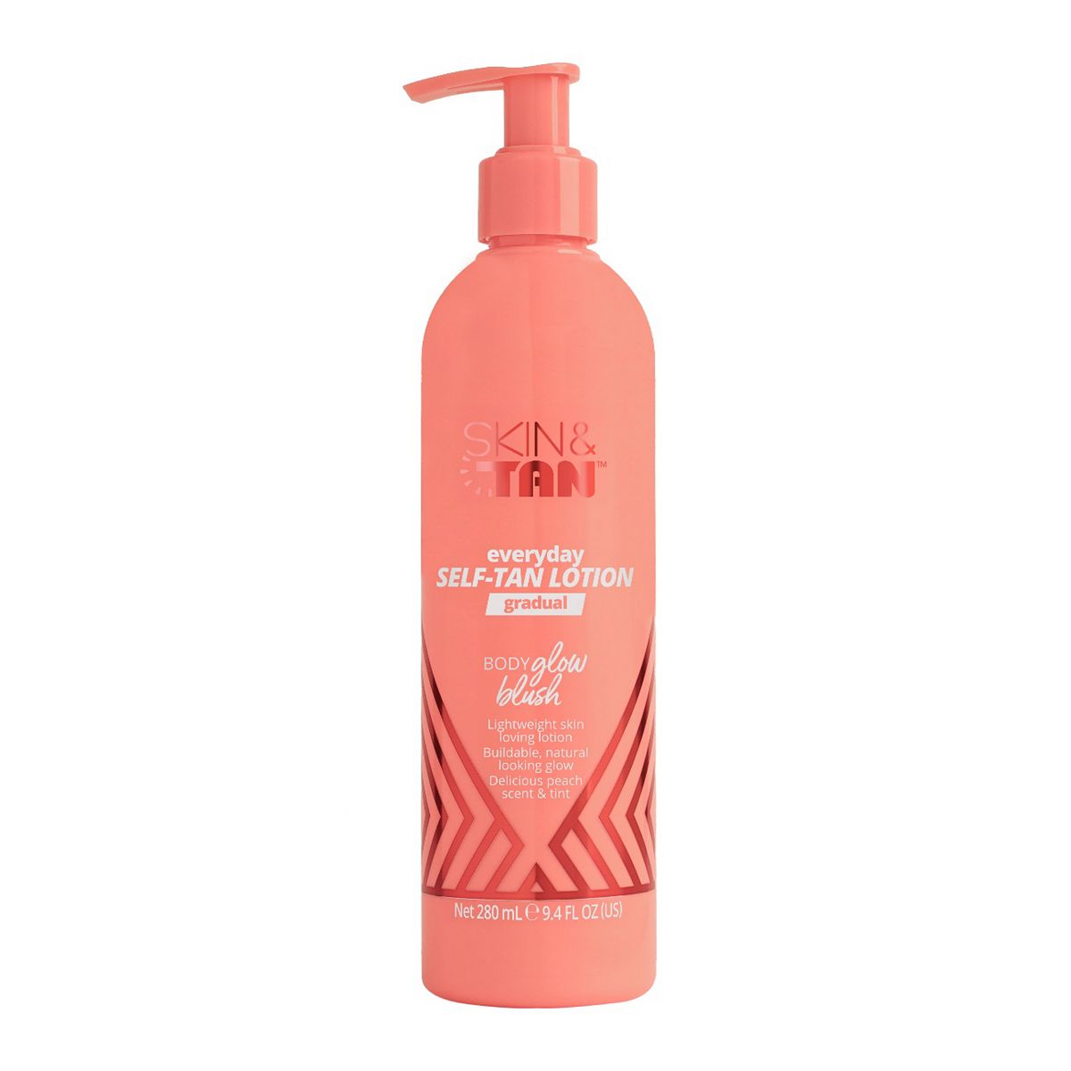 Skin & Tan Body Glow Gradual Self Tan Lotion Blush 280ml