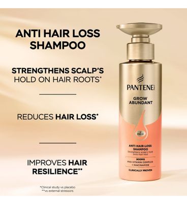 Pantene Grow Abundant Anti-Hair Loss Shampoo 290ml for Stronger, Longer, Denser Hair (3)