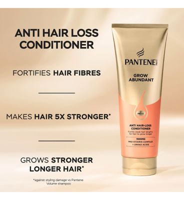 Pantene Grow Abundant Anti-Hair Loss Conditioner 250ml for Fine, Weak Hair (4)