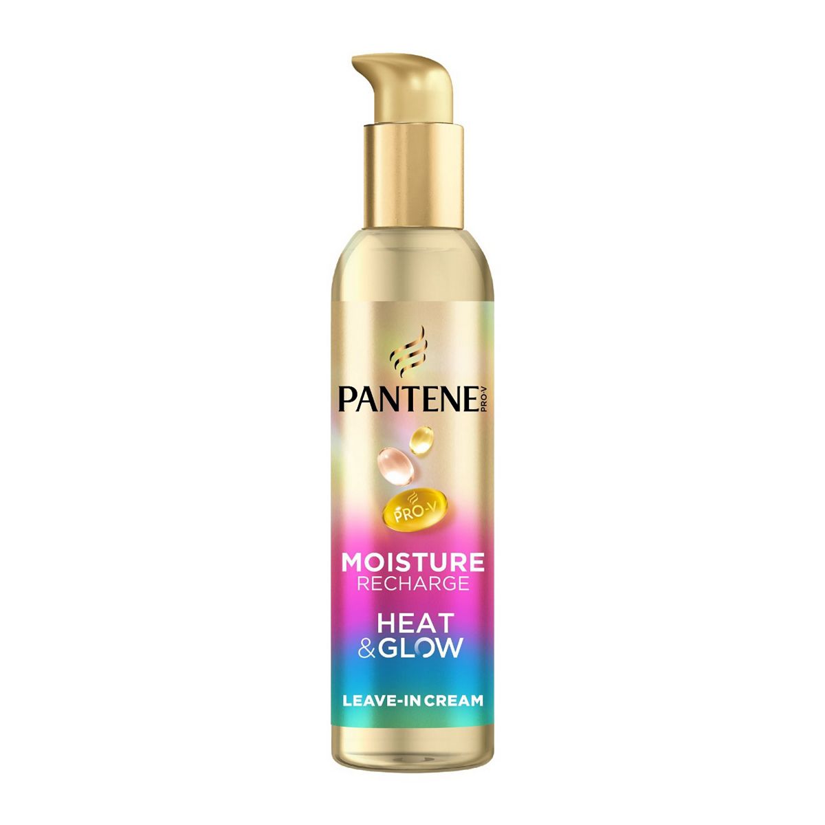 Pantene Prov Moisture Recharge Heat & Glow Leave-In Cream 135Ml. Frizz Protectant
