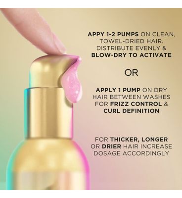 Pantene ProV Moisture Recharge Heat & Glow Leave-In Cream 135ml. Heat & Frizz Protectant (7)