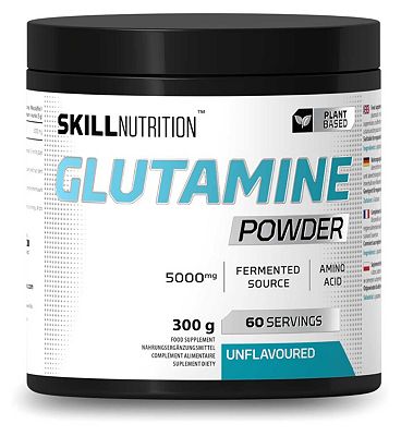 Click to view product details and reviews for Skill Nutrition Glutamine Powder Unflavoured 300g.
