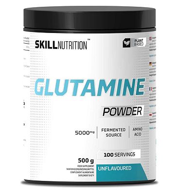 Click to view product details and reviews for Skill Nutrition Glutamine Powder Unflavoured Powder 500g.