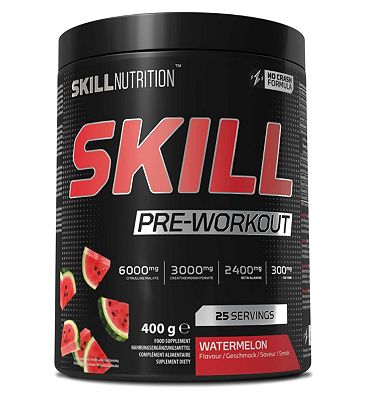 Click to view product details and reviews for Skill Nutrition Skill Pre Workout Powder Watermelon 400g.