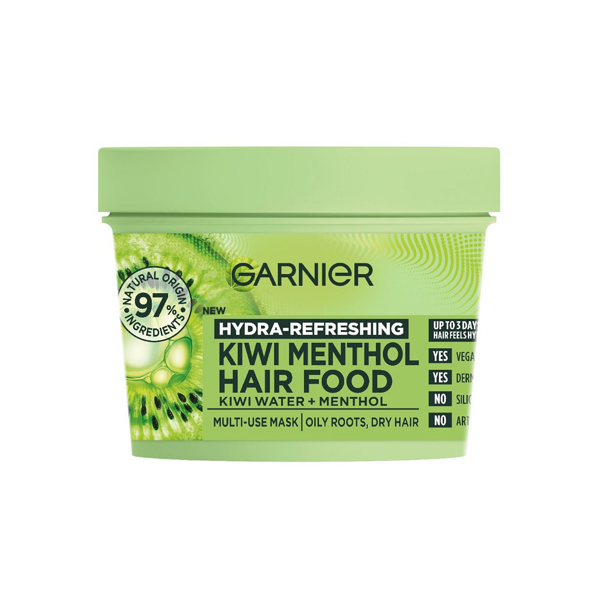 Garnier Hair Food Multi-Use Treatment Mask, Kiwi Menthol, 400ml