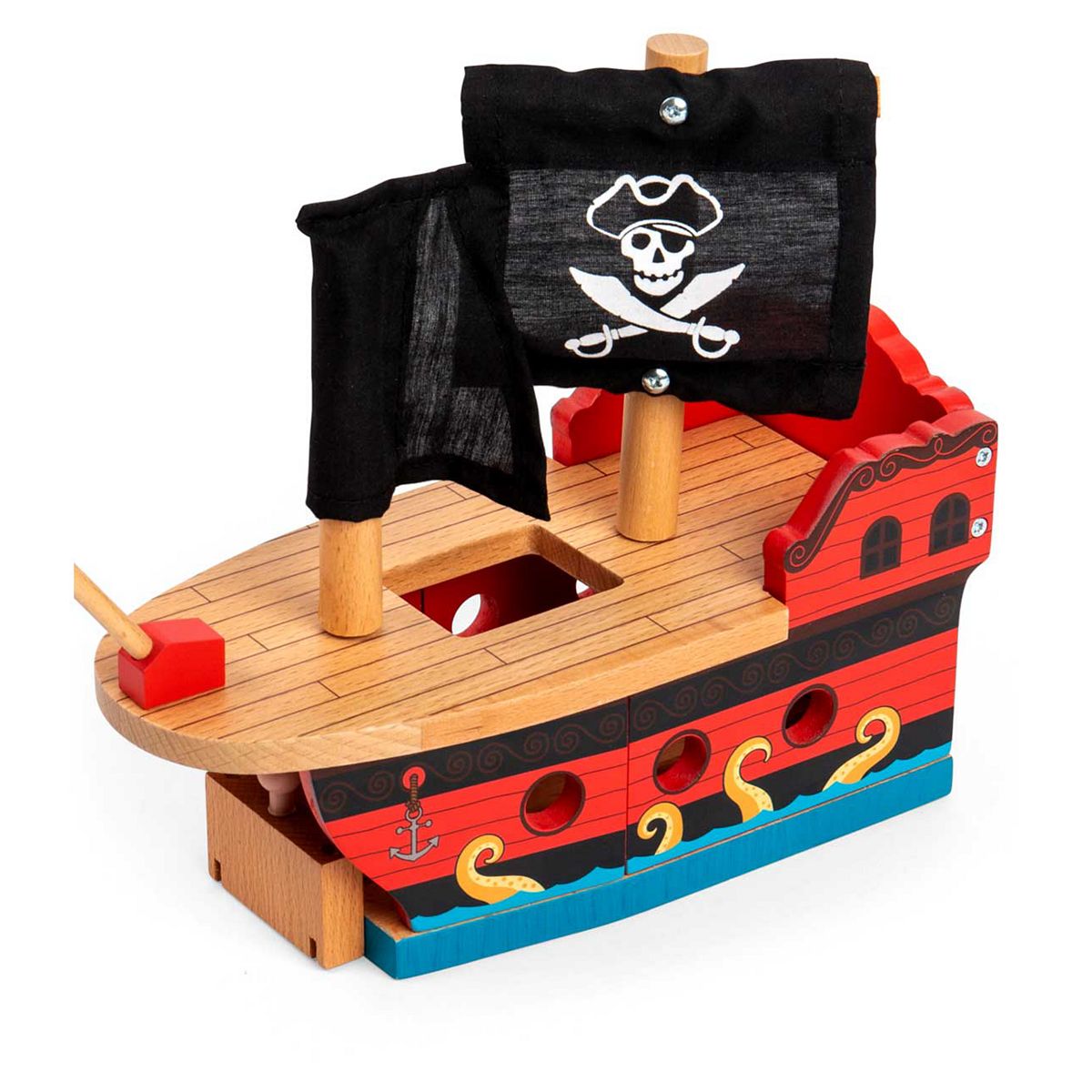 Bigjigs Toys Bigjigs Rail Pirate Galleon Ship Accessory
