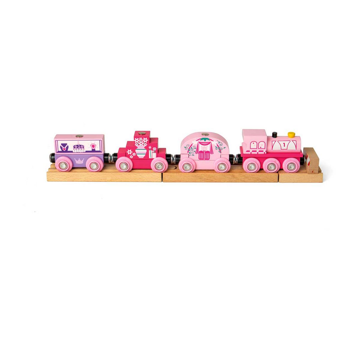 Bigjigs Toys Bigjigs Rail Pink Princess Train Engine