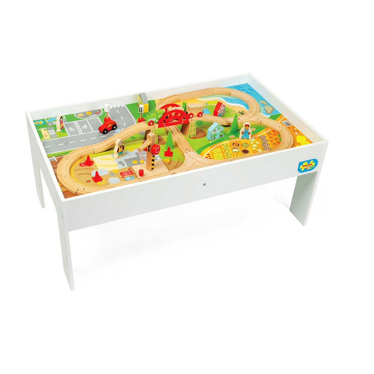 Bigjigs Toys Bigjigs Rail Train Set & Table - 50 Pieces