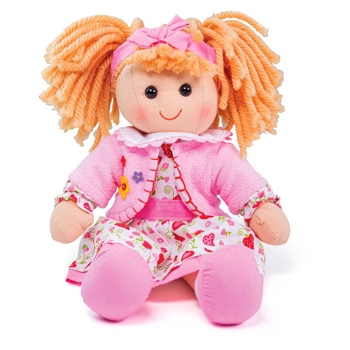 Bigjigs Toys Kelly Soft Plush Doll - Medium (34Cm Tall)
