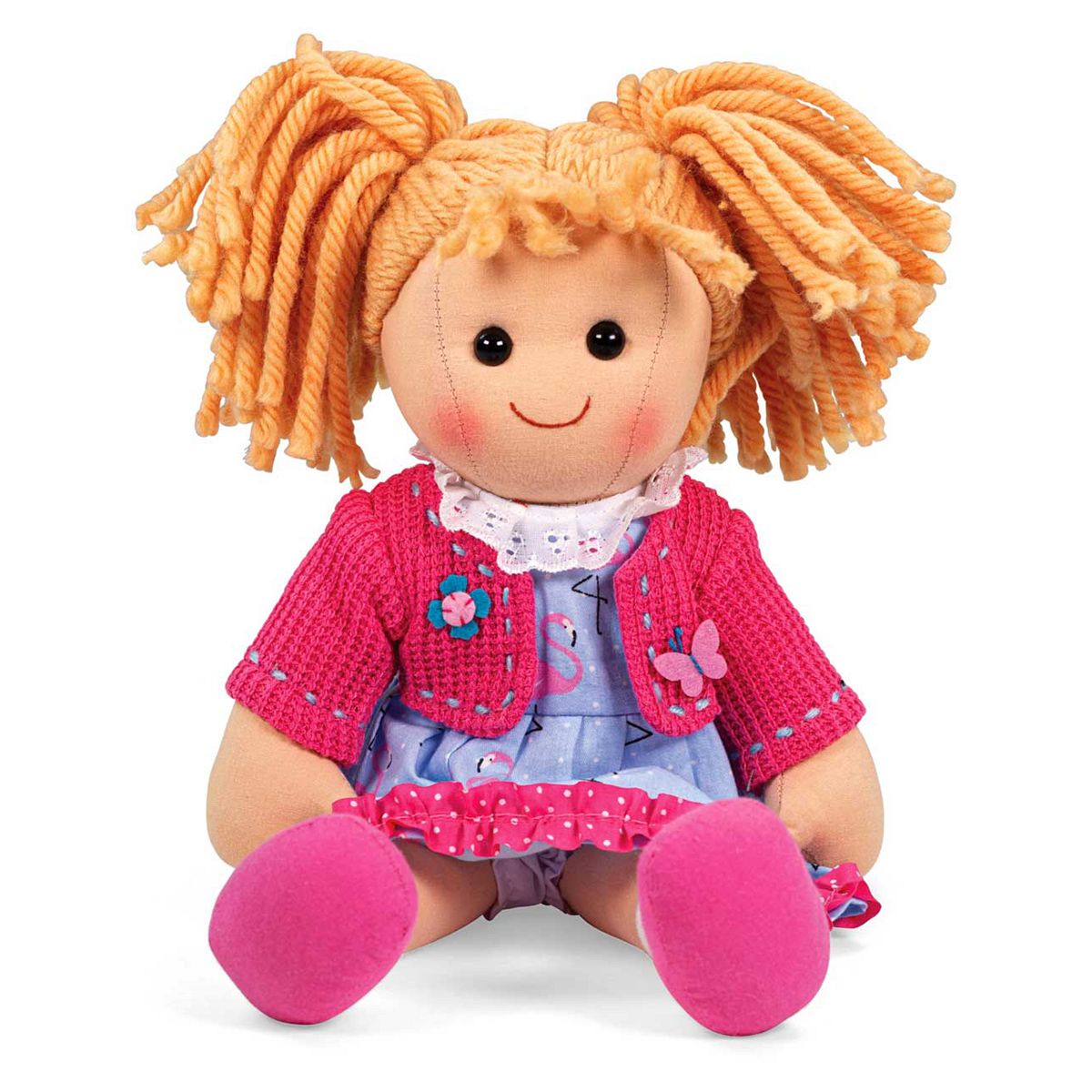 Bigjigs Toys Maggie Soft Plush Doll - Medium (34Cm Tall)