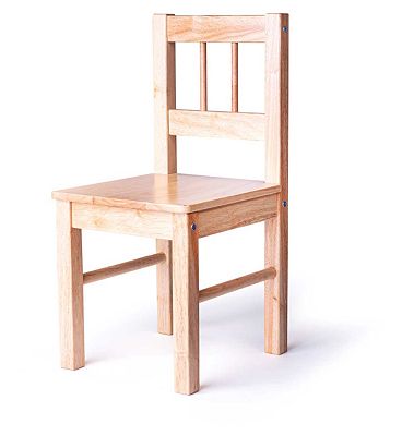 Bigjigs Toys Natural Sturdy Children's Wooden Chair