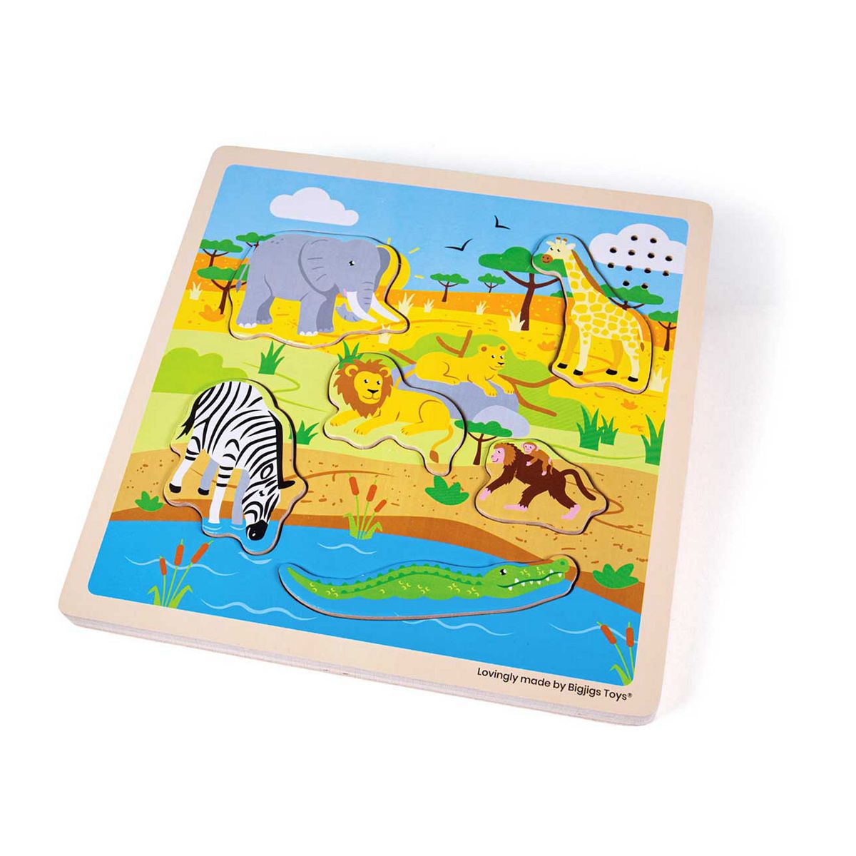 Bigjigs Toys Sound Puzzles Safari - 6 Pieces