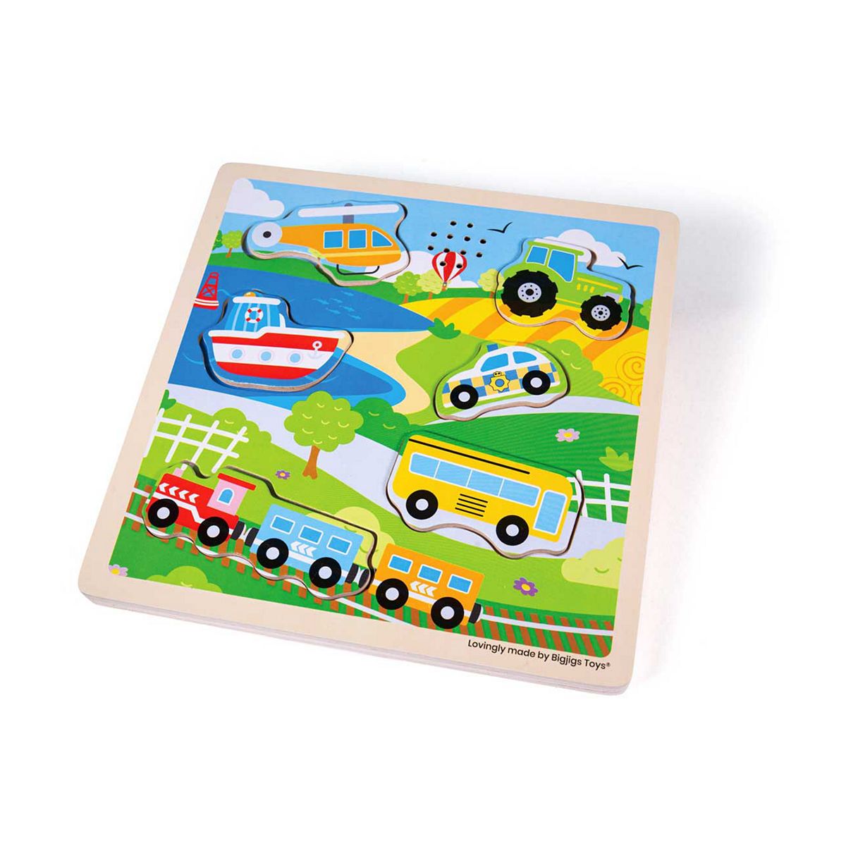 Bigjigs Toys Sound Puzzles Transport - 6 Pieces
