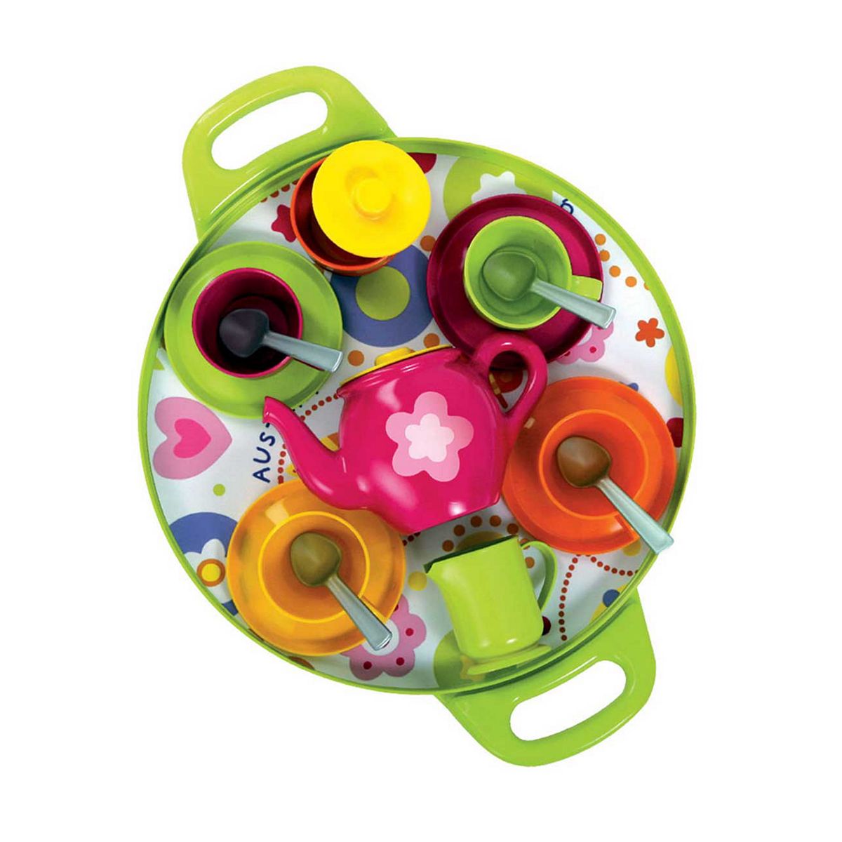 Bigjigs Toys Afternoon Tea Tray Set - 18 Piece - Play Food - Image 3