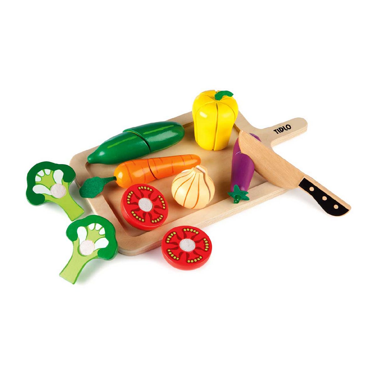Tidlo Cutting Vegetables Chopping Board And Knife Set