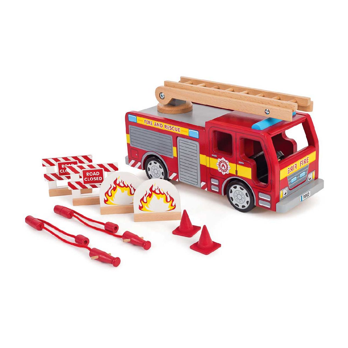Tidlo Wooden Fire Engine