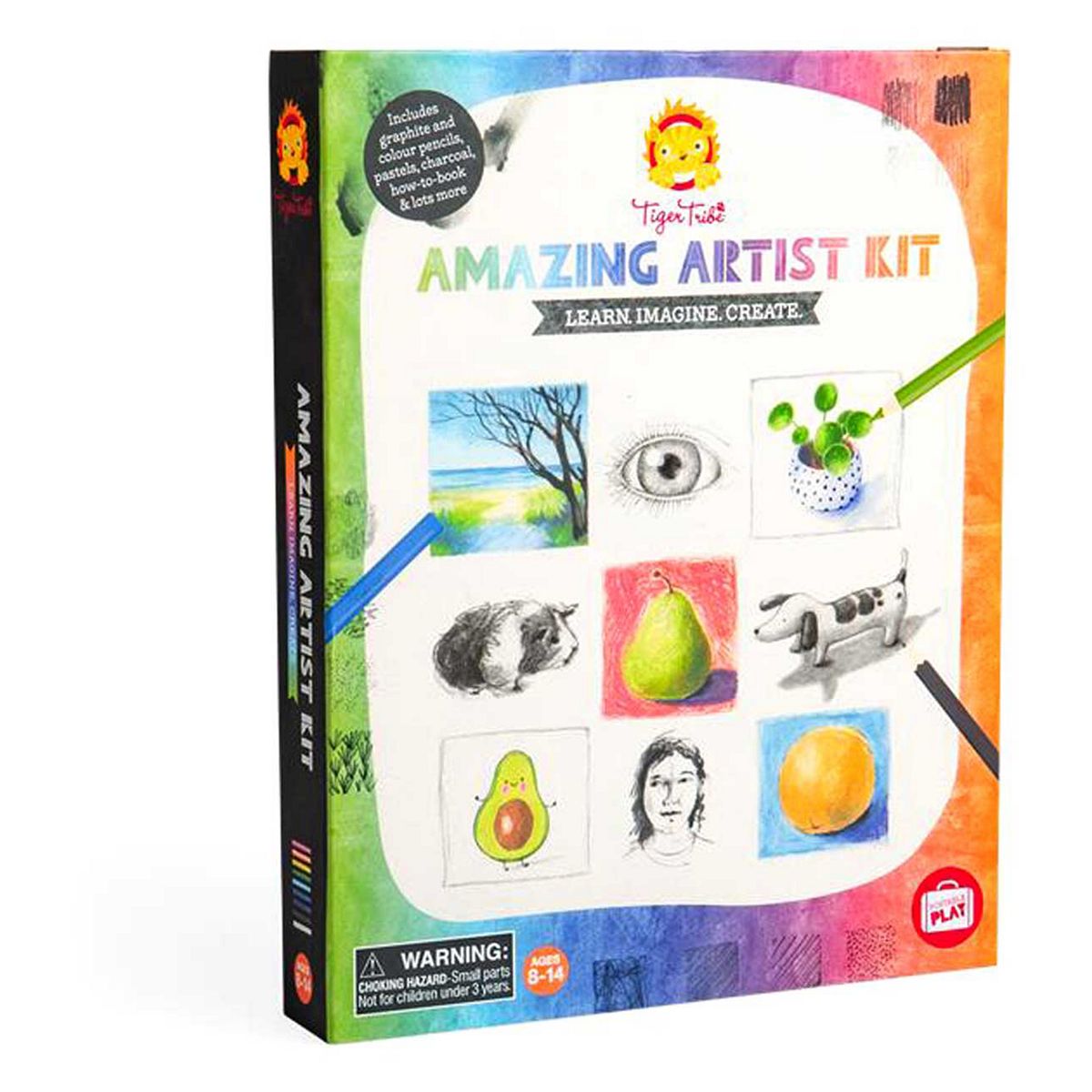 Tiger Tribe Kids Artist Kit - Drawing and Pastel Set - Image 5
