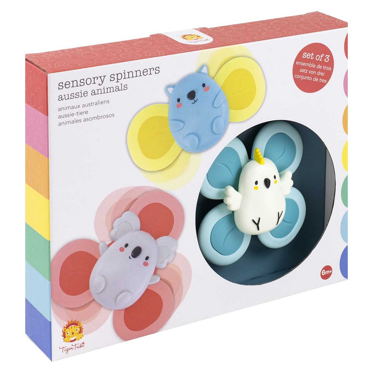 Tiger Tribe Aussie Animals Sensory Spinners Suction Cup