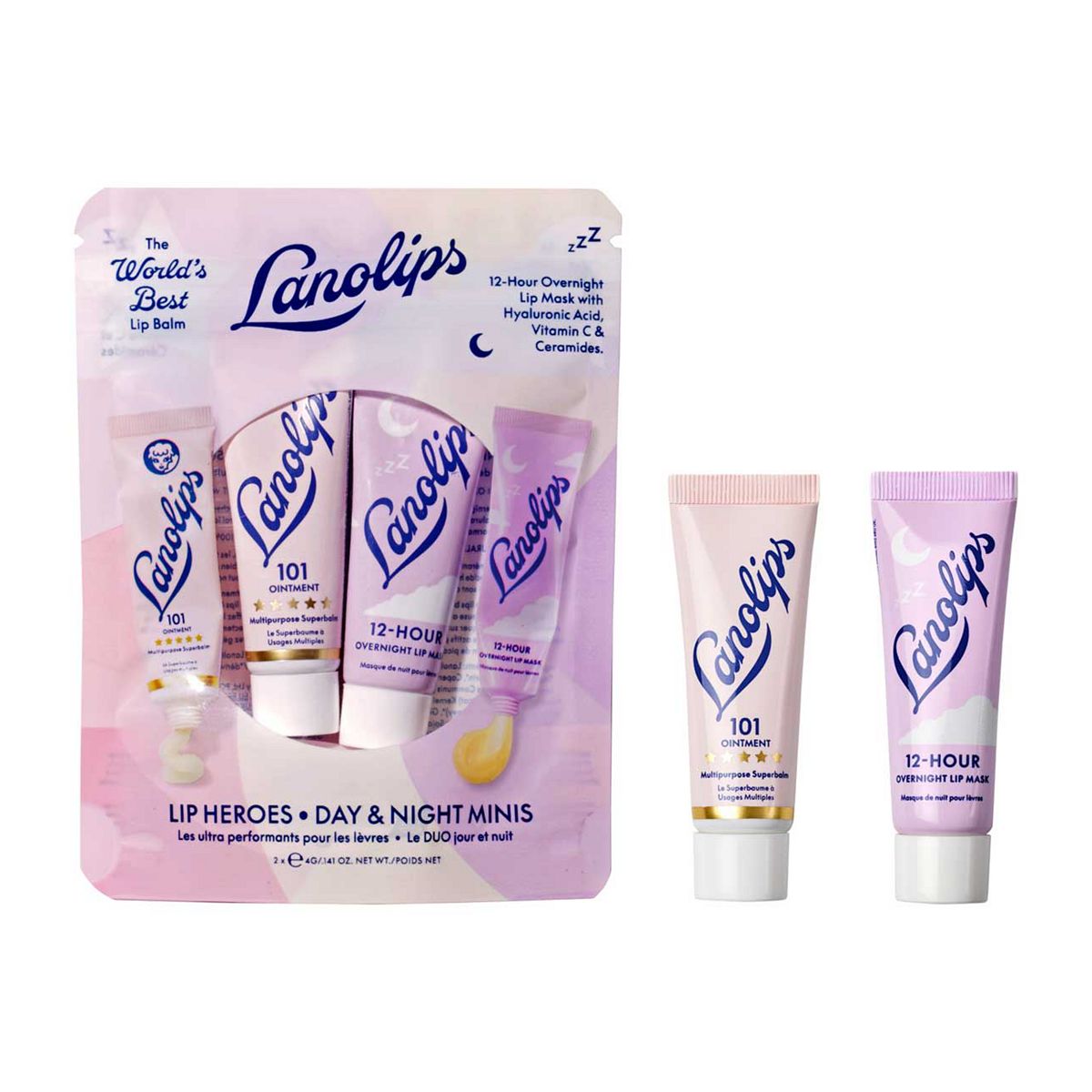 Lanolips Lip Heroes Day And Night Minis 4G Set