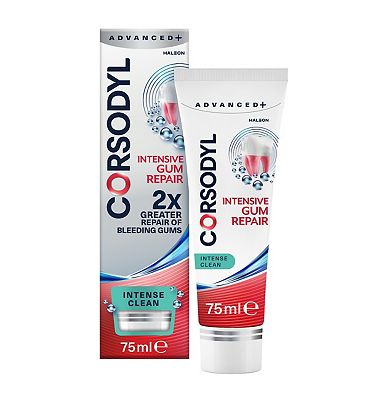 Corsodyl Advanced + Intensive Gum Repair Toothpaste, Intense Clean