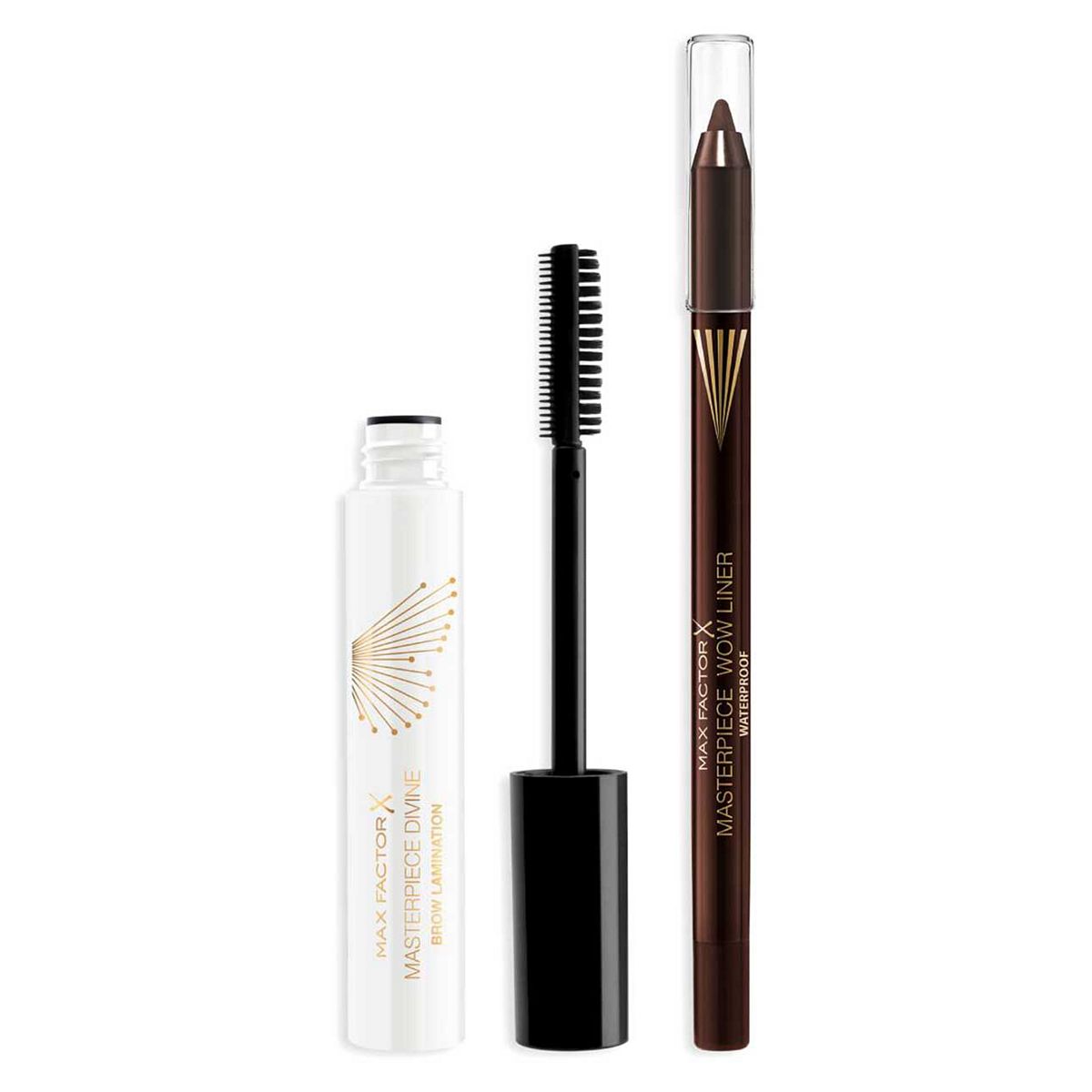 Max Factor Clear Brow & Chocolate Eyeliner Bundle