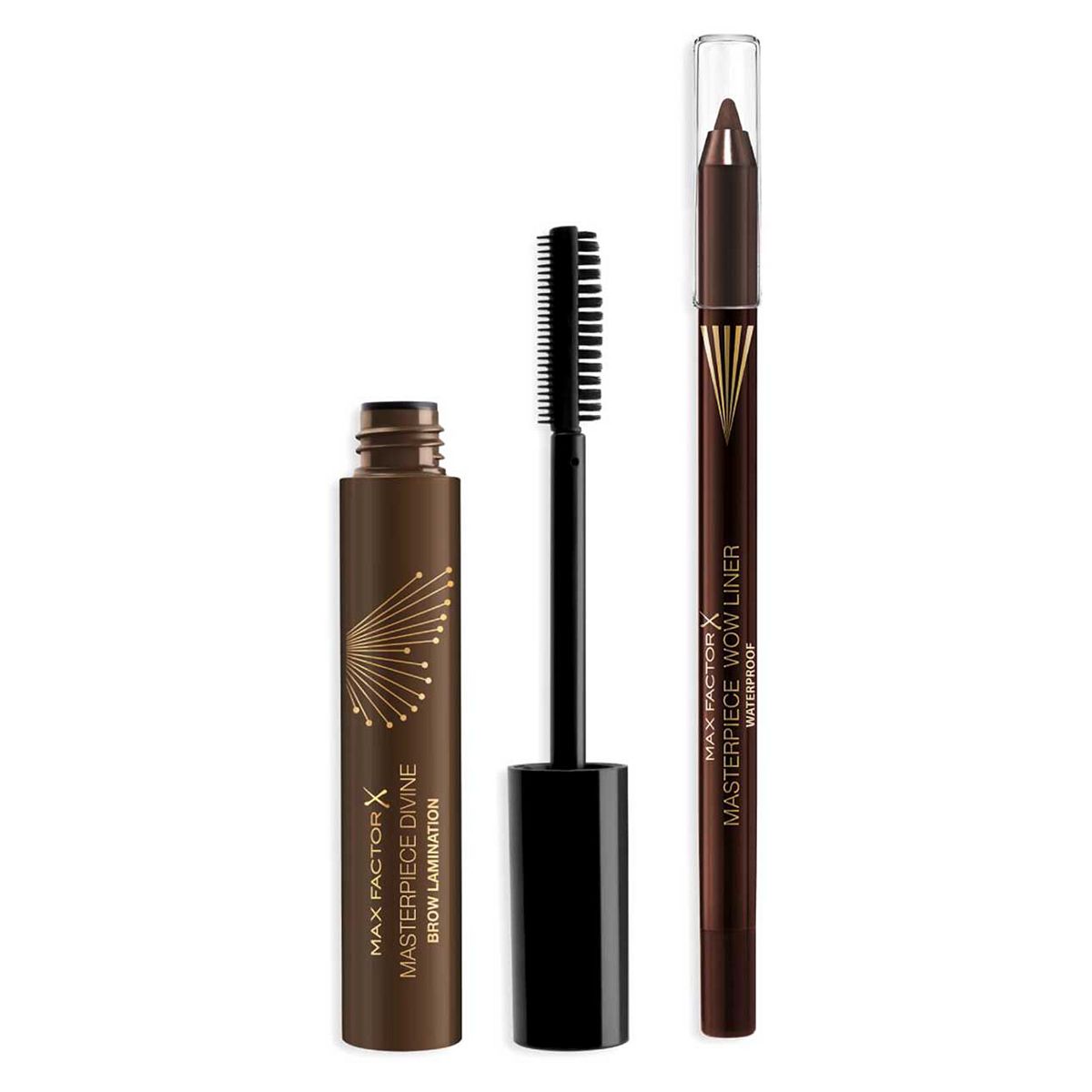 Max Factor Medium Brow & Chocolate Eyeliner Bundle