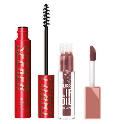 Click to view product details and reviews for Rimmel Cappuccino Mascara Lip Oil Bundle.