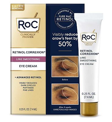 RoC Retinol Correxion Line Smoothing Eye Cream to Reduce Puffiness & Dark Circles,15ml (3)