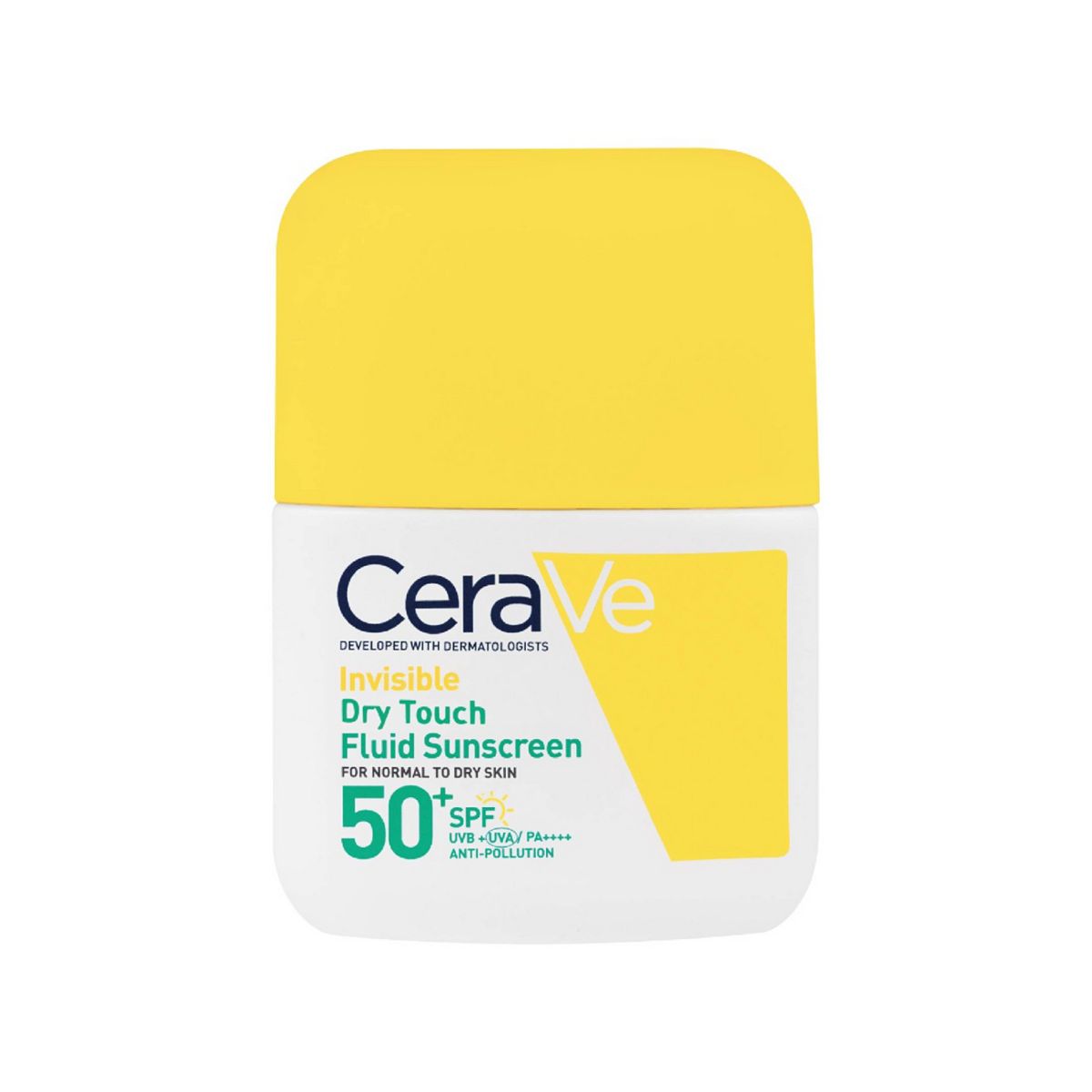 Cerave Invisible Dry Touch Fluid Sunscreen Spf50 For Normal To Oily Skin With 3 Essential Ceramides 50Ml