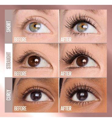 Maybelline Lash Sensational, Body Mascara, Volumizing up to 24H Lift, Black (7)